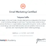 Completed intensive training in SEO, content strategy, and digital marketing fundamentals.